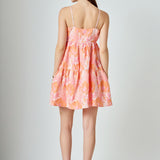Organza Floral Mini Dress