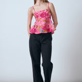 Organza Floral Top