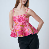 Organza Floral Top
