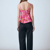 Organza Floral Top