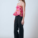 Organza Floral Top