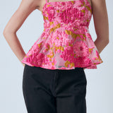 Organza Floral Top