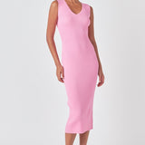 Ribbed Sleeveless Maxi Dress