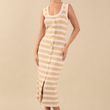Striped Midi Dress