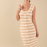 Striped Midi Dress
