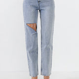 GREY LAB-Asymmetric Wrap Jeans-JEANS available at Objectrare