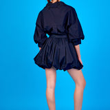 High Waisted Bubble Mini Skirt