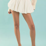 Noa High Waisted Bubble Mini Skirt