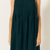Pintuck Voluminous Mini Dress