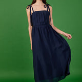 Pleated Midi Dress