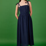 Pleated Midi Dress