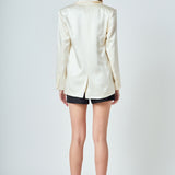 Satin Relaxed Blazer