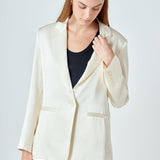 Satin Relaxed Blazer