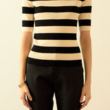 Striped Knit Top