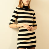 Striped Knit Mini Dress