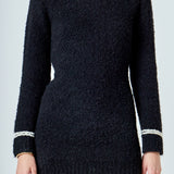 Bow Knit Mini Sweater Dress