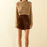 Belted Shorts Trousers