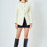 Tweed Buttoned Vest
