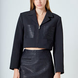 Sequins Combo Jacket