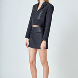 Sequins Combo Jacket