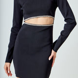Knit Cut Out Mini Dress
