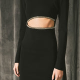 Knit Cut Out Mini Dress