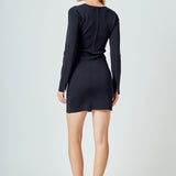 Knit Cut Out Mini Dress