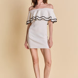 Off Shoulder Ruffle Mini Dress
