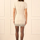 Tweed Fringed Mini Dress