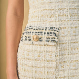 Tweed Fringed Mini Dress