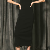 Jewel Trim Knit Maxi Dress