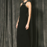 Jewel Trim Knit Maxi Dress