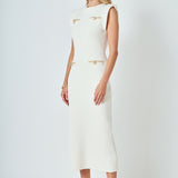 Knit Padded Maxi Dress