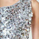Multi Sequins Sleeveless Top