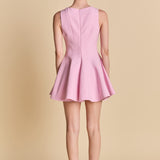 Flounced Mini Dress