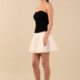 High Waisted Circle Mini Skirt