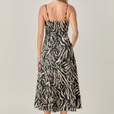 Animal Print Midi Dress