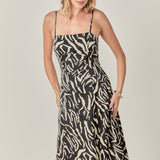 Animal Print Midi Dress