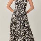 Animal Print Midi Dress