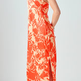 Strapless Print Maxi Dress