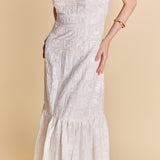 Embroidered Sequins Maxi Dress