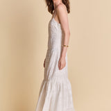 Embroidered Sequins Maxi Dress