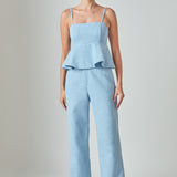 Tweed Relaxed Pants