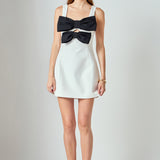 Sophia Bow Cutout Mini Dress