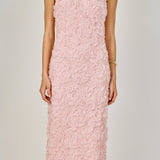 Floral Applique Midi Dress