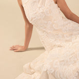 Denali Floral Embroidered Sleeveless Midi Dress