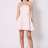 Pearl Trimmed Mini Dress