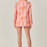 Floral Jacquard Blazer