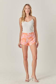 Floral Jacquard Shorts
