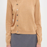Knit Cardigan with Cross Over Buttons